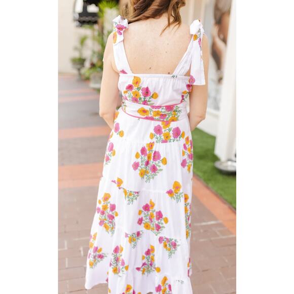 Victoria Dunn King Street Maxi Dress in Posies (NO belt tie) - Picture 3 of 9